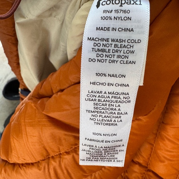 Cotopaxi Orange and Blue Puffer Jacket Lightweight Insulated - Picture 8 of 8